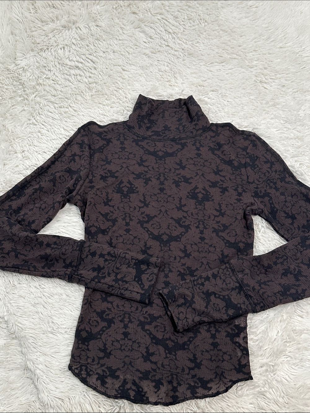 🧁 Intimately by Free People Semi Sheet Mock Neck Shirt